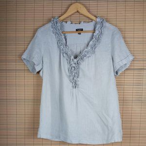 Talbots Linen Blouse
